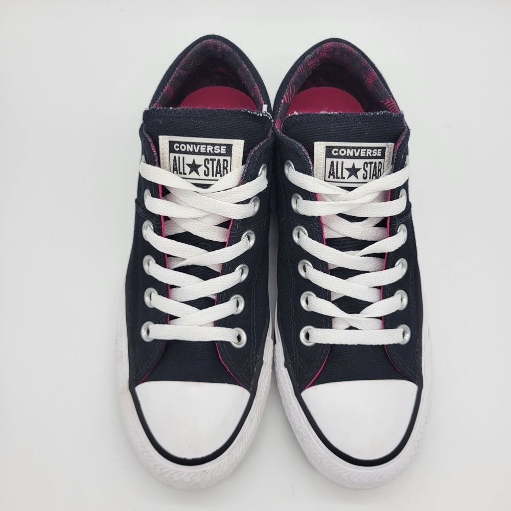 Converse Chuck Taylor All Star Madison Black Pink Canvas Shoes 561741F Womens 7